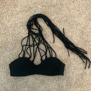 Black Bandeau Bikini Top